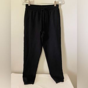 Victoria Secret-Pink High Waisted Black Joggers With Pockets Size XS NWT